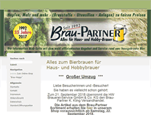 Tablet Screenshot of braupartner.de